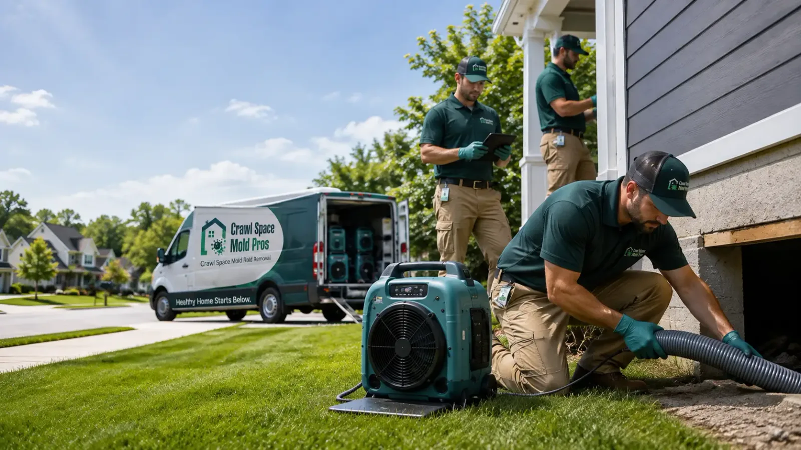 Crawl Space Mold Removal in Plato, MN